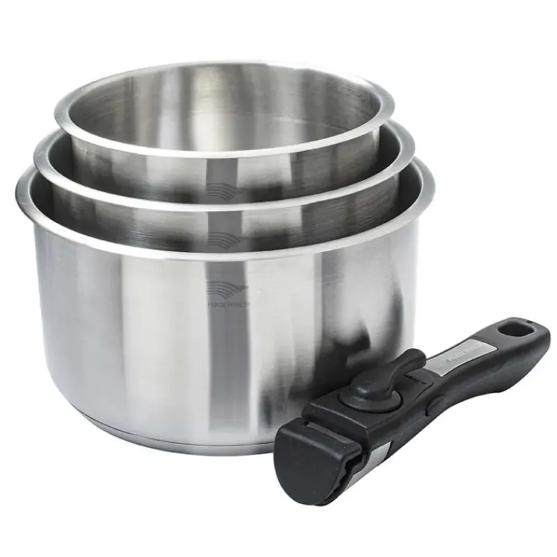 3 Casseroles avec manche amovible*Pradel France Online