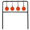 4 Cibles tournantes métalliques oranges Ø3,8cm 25x27cm* Sale