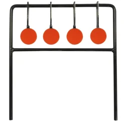 4 Cibles tournantes métalliques oranges Ø3,8cm 25x27cm* Sale