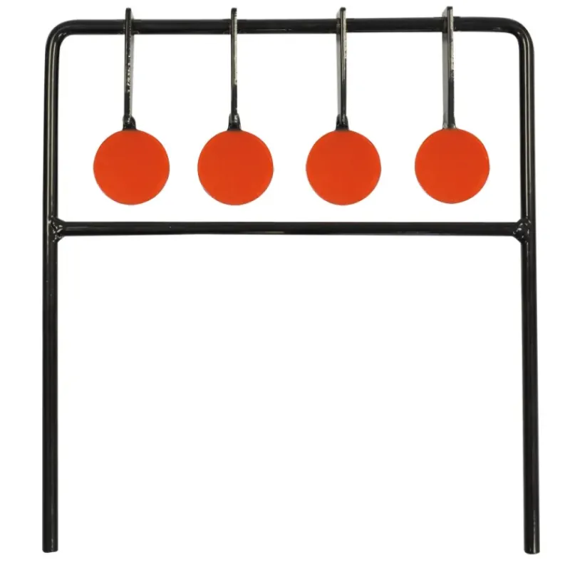 4 Cibles tournantes métalliques oranges Ø3,8cm 25x27cm* Sale