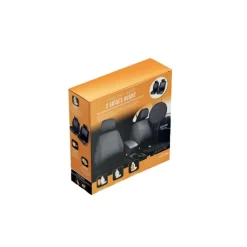 2 Housses sièges avants Catania noir avec appui-têtes inclus*