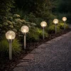5 Lampes solaire avec boule en verre* Sale