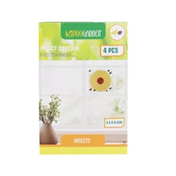 4 Pièges à mouche adhésif sans produits chimiques 9,5 x9,5cm* Discount