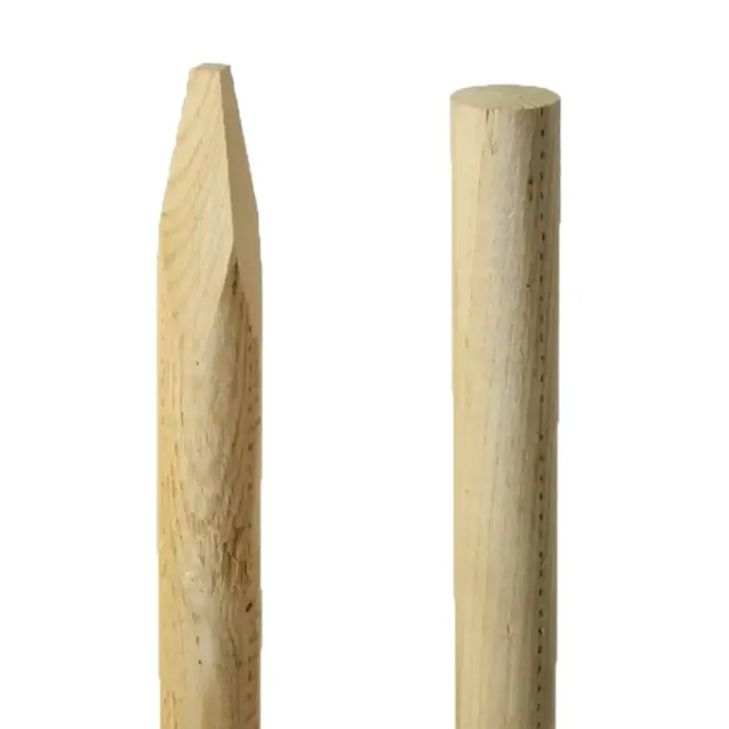 20 Piquets en Châtaignier Fraisé - Ø6cm x 2m - Certifiés PEFC* New