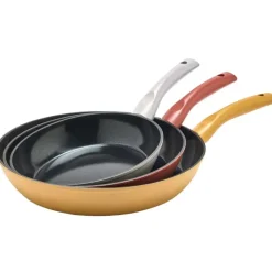 3 Poêles Vitamine Alu Forgé Ø20/24/28cm Manche Bakélite*Pradel France Online