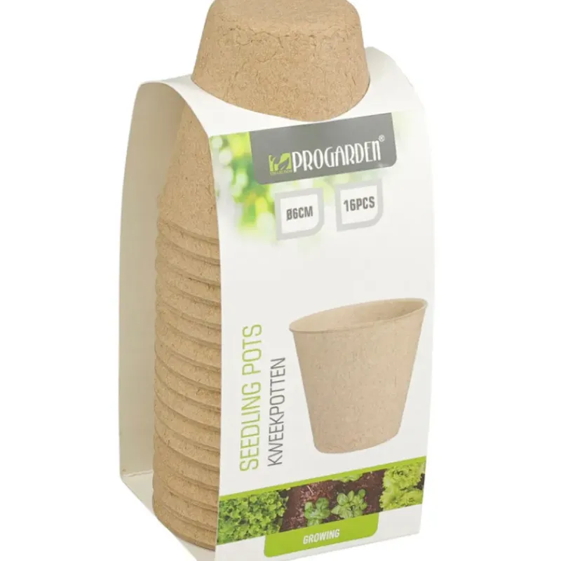 16 Pots Biodégradables Ronds Ø6cm pour Semis et Culture* Hot