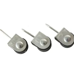 3 poulies à tire-fond axe central 2mm, cordage maxi 2mm* Hot