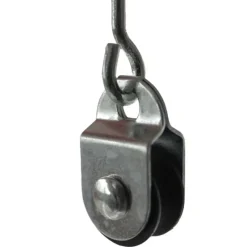 3 poulies à vis articulée, axe central 2mm* Discount