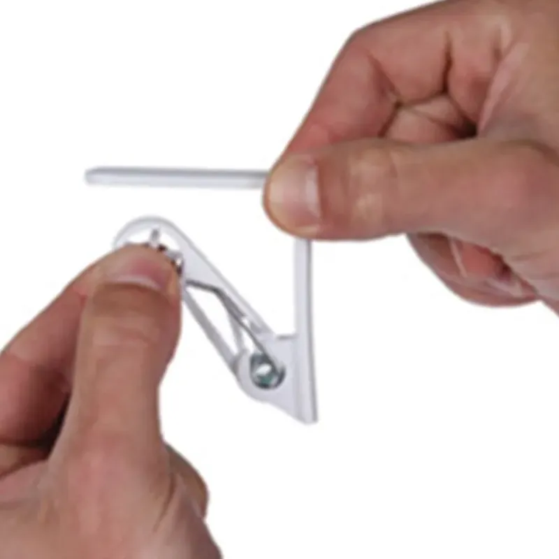 4 Serres-Nappes de table blanc 6,2 x 6,2 x 1,5 cm* Online