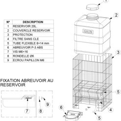 Abreuvoir automatique multi-animaux 20 L*GAUN Hot