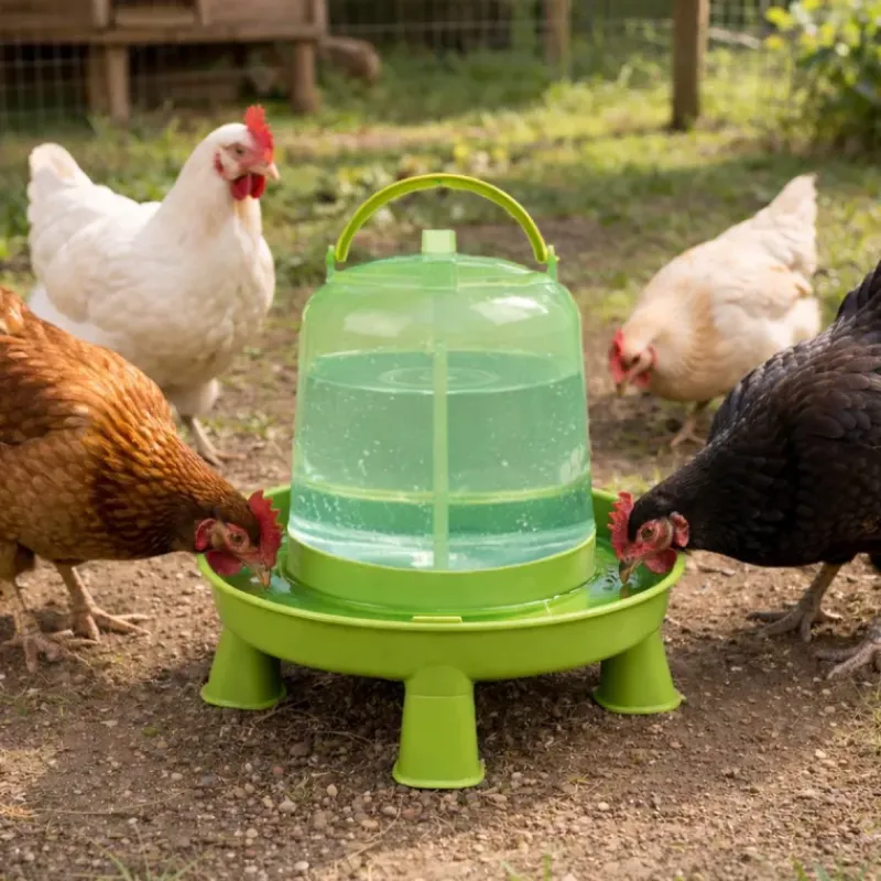 Abreuvoir gradué sur pied avec poignée vert 3L*GAUN New