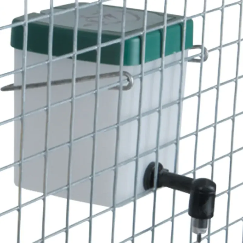 Abreuvoir lapins pipette PVC 0,5 L fixation cage*Olba