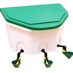 Abreuvoir poule fixation murale Aviaqua 8L à coupelles*Olba