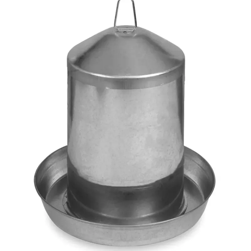 Abreuvoir poules à double paroi tôle galvanisée 12L*GAUN Outlet