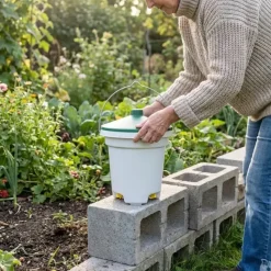 Abreuvoir seau 3 pipettes volailles 12L avec kit suspension*Olba Clearance