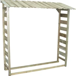 Abri bûches en bois 1,8 stères 170 x 46 x 182 cm* Clearance