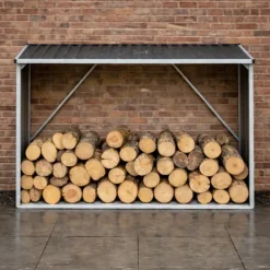 Abri Bûches Métal 2,6 Stères pour Bûches de 50 cm*
