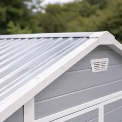 Abri de jardin Lys en plastique hauteur 222 cm - 2 portes 4,18m²* Best