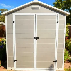 Abri de jardin Lys en plastique hauteur 212,5 cm- 2 portes 2,97m²* Hot