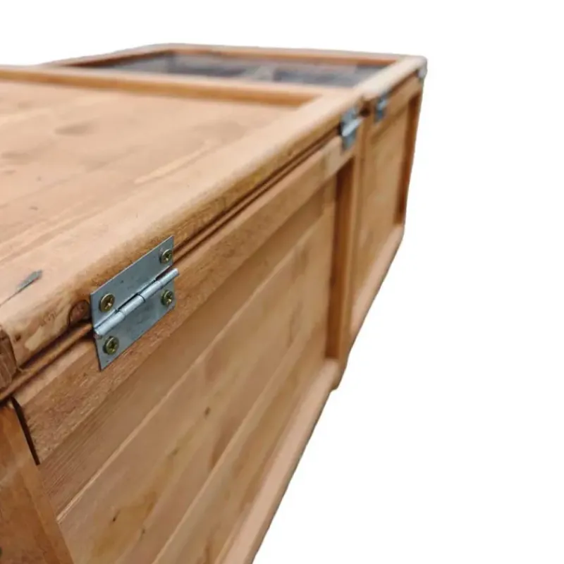 Abris poussins en bois 2 compartiments 83 x 49 x 36 cm* Hot