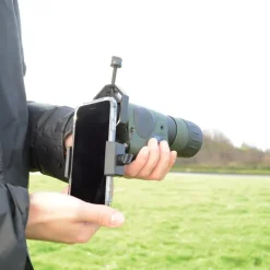 Adaptateur smartphone jumelles métal plastique PA noir 54 à 90mm* Best