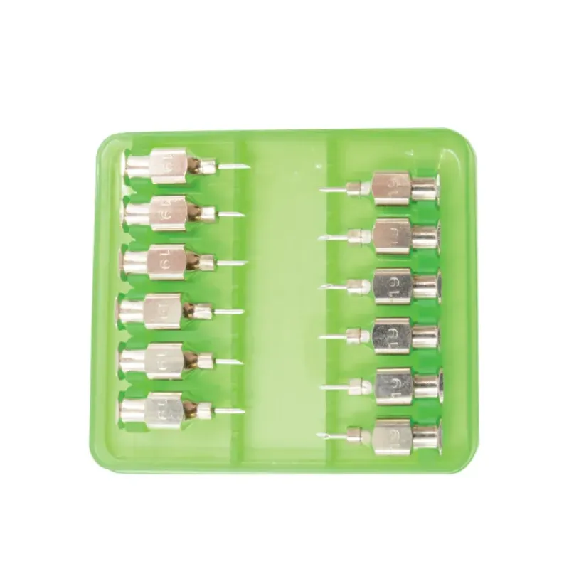 Aiguilles réutilisables acier inoxydable triple biseau Volailles - Ovins - Bovins par lot de 12* Sale