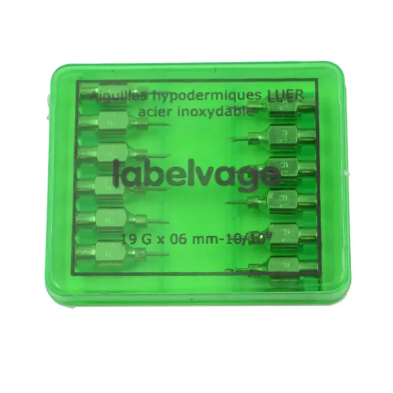 Aiguilles réutilisables acier inoxydable triple biseau Volailles - Ovins - Bovins par lot de 12* Sale