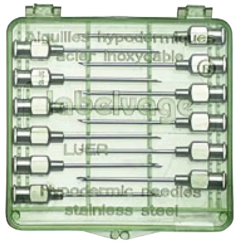 Aiguilles réutilisables acier inoxydable triple biseau Volailles - Ovins - Bovins par lot de 12* Sale