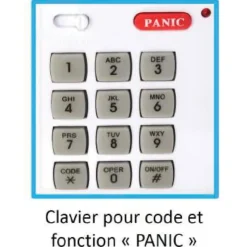 Alarme clavier No panic sirène 90dB 4 modes 13.5x10.5x3.7 cm* Sale