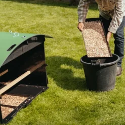Bac à déjection rectangulaire - lot de 3 pour poulailler plastique recyclé 8 à 15 poules* Sale