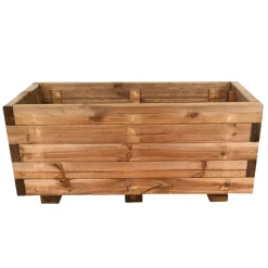 Bac à fleurs rectangulaire bois autoclave 80x40xH33cm Bois autoclave*