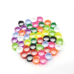 Bagues à clip éco Ø25mm par 50 pièces rouge*Olba Hot