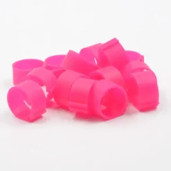 Bagues à clip éco Ø20mm par 50 pièces Rose Fluo*Olba New