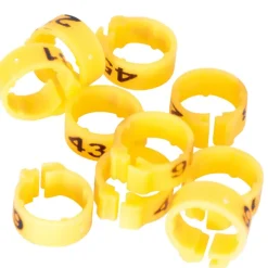 Bagues Spécial Pigeon Marquage Laser Indélébile numérotées 1-25 Jaune* New