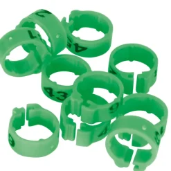 Bagues Spécial Pigeon Marquage Laser Indélébile numérotées 1-25 Vert* Sale