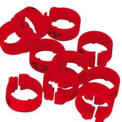 Bagues Spécial Pigeon Marquage Laser Indélébile numérotées 1-25 Rouge* New