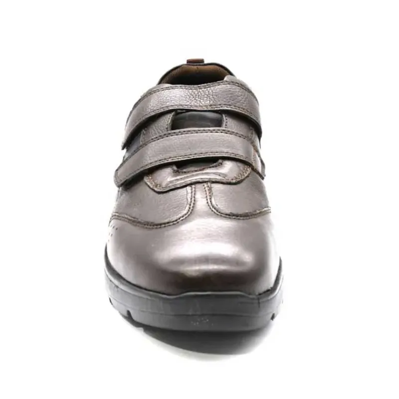 Baskets cuir scratch double velcro Strech semelle PVC*Ayoka Discount