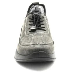 Baskets fourrées effet peau de pêche gris 40 à 46* Best