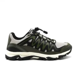 Baskets mixtes en textile et PU kaki noir beige 36 à 46* New