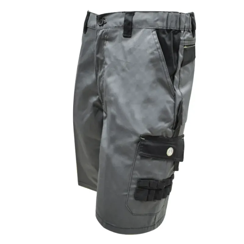 Bermuda de travail 4 poches polyester coton gris noir 38 à 52*LMA Sale
