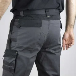 Bermuda de travail 4 poches polyester coton gris noir 38 à 52*LMA Sale