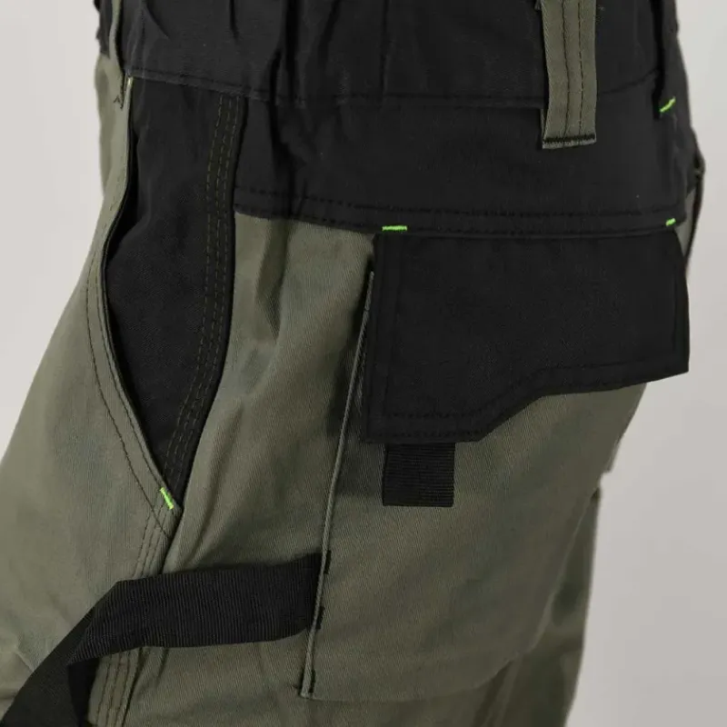 Bermuda de travail homme ULYSSE coton polyester kaki gris 38 à 50*LMA Best