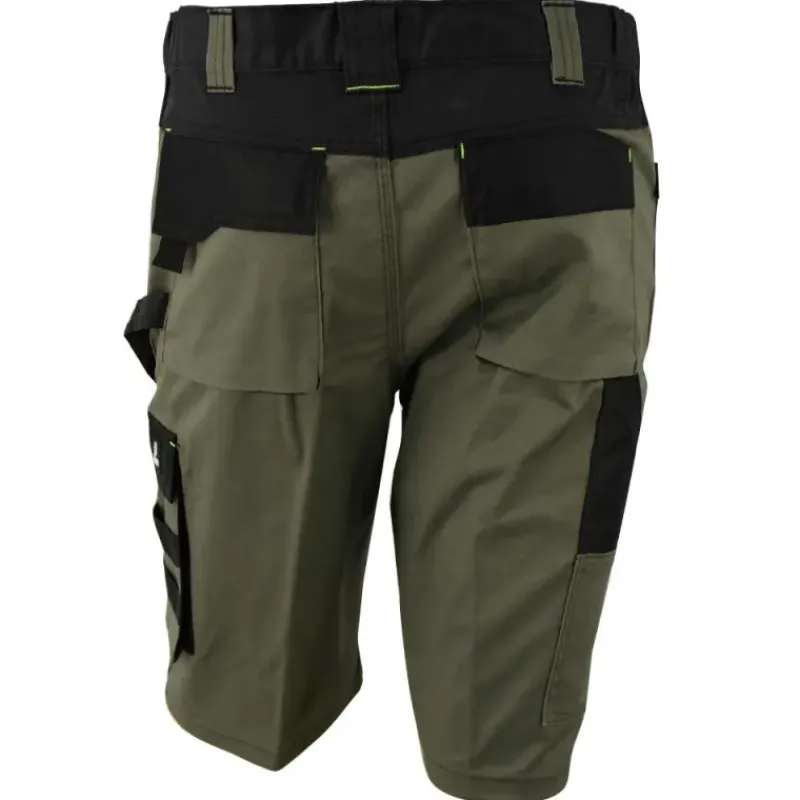 Bermuda de travail homme ULYSSE coton polyester kaki gris 38 à 50*LMA Best