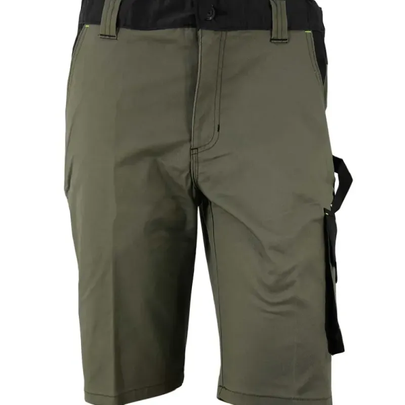 Bermuda de travail homme ULYSSE coton polyester kaki gris 38 à 50*LMA Best