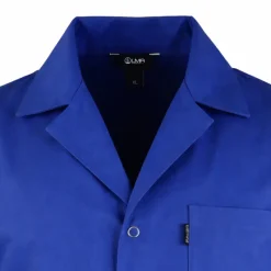 Blouse Homme Manches Longues Limeur ® en Coton Bleu - 240 g/m²*LMA Clearance