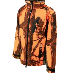 Blouson enfant Softshell Ghostcamo 3 poches polyester 6 à 16 ans*Percussion