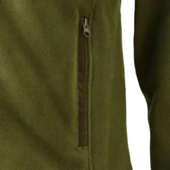 Blouson Polaire Brodé polyester kaki marron taille M à 4XL*Percussion New