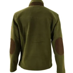 Blouson Polaire Brodé polyester kaki marron taille M à 4XL*Percussion New