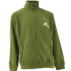 Blouson polaire broderie canard 2 poches polyester kaki M à 3XL* Outlet