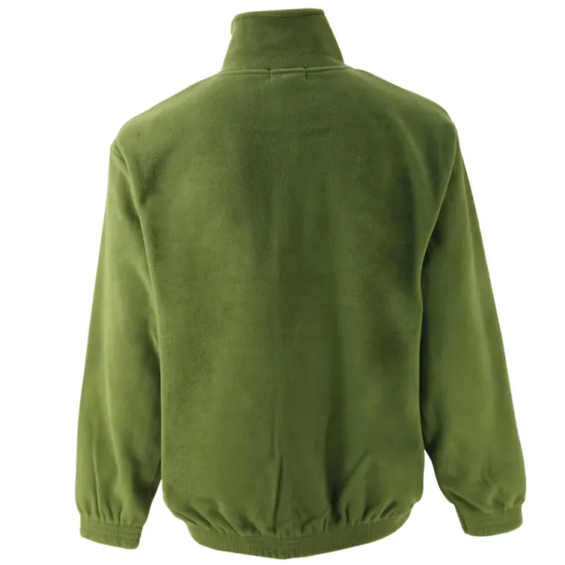 Blouson polaire broderie canard 2 poches polyester kaki M à 3XL* Outlet